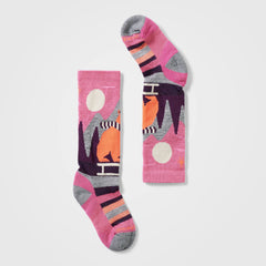 Kids' Ski Sleigh Bear Over The Calf Socks