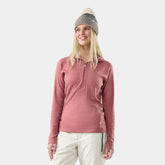 Women's Classic Thermal Merino Base Layer 1/2 Zip Hoodie