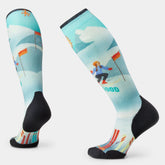 Women's Ski Snow Bunny Print Over The Calf Socks