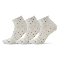 Women's Everyday Classic Dot Ankle Socks 3-Pack