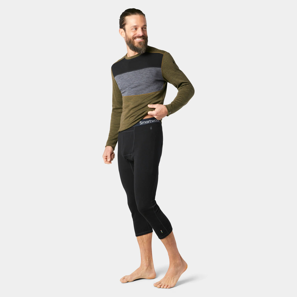 Men's Classic Thermal Merino Base Layer 3/4 Bottom Boxed