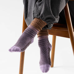 Women's Everyday Cozy Popcorn Cable Crew Socks