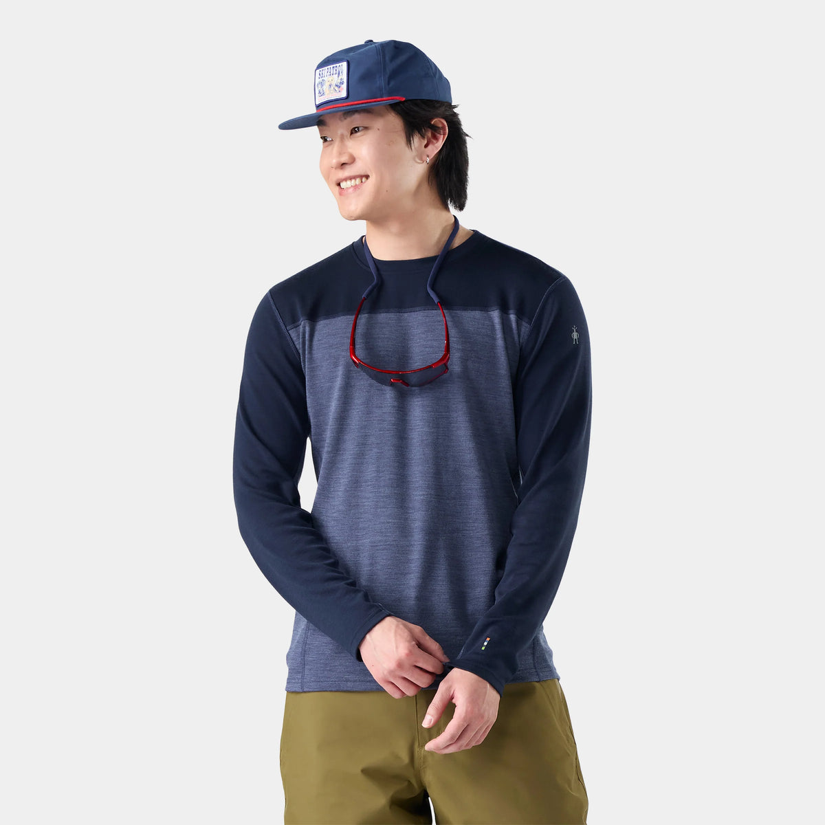 Men's Classic Thermal Merino Base Layer Colorblock Crew