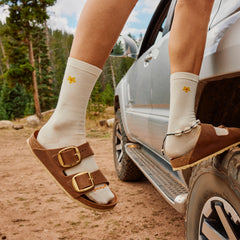 Women's Everyday Groovy Bloom Crew Socks