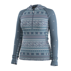 Women's Classic Thermal Merino Base Layer 1/2 Zip Hoodie